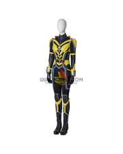 Cosrea Marvel Universe Janet Van Dyne Wasp PU Leather Cosplay Costume