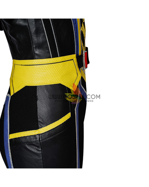 Cosrea Marvel Universe Janet Van Dyne Wasp PU Leather Cosplay Costume