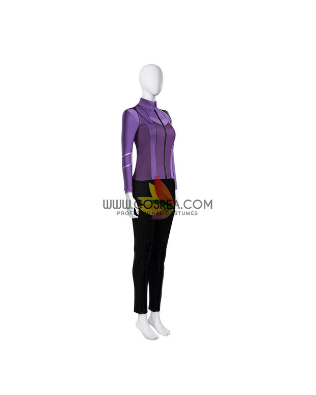 Cosrea Marvel Universe Kate Bishop Hawkeye Dark Purple Cosplay Costume