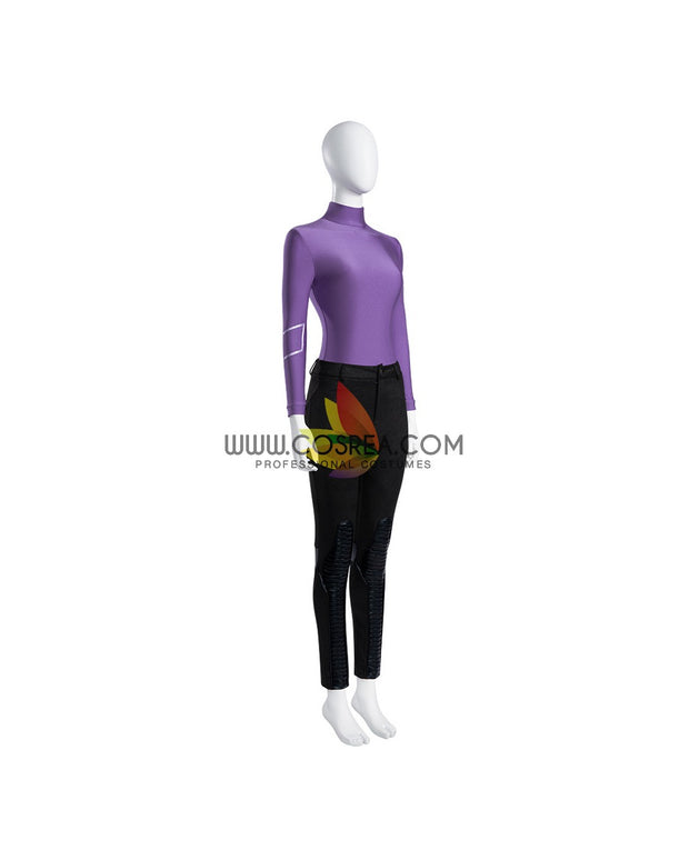 Cosrea Marvel Universe Kate Bishop Hawkeye Dark Purple Cosplay Costume