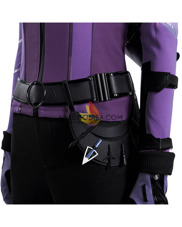 Cosrea Marvel Universe Kate Bishop Hawkeye Dark Purple Cosplay Costume