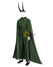 Cosrea Marvel Universe Loki God Form Textured Fabric Version Cosplay Costume