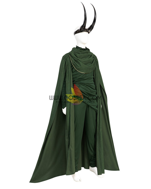 Cosrea Marvel Universe Loki God Form Textured Fabric Version Cosplay Costume