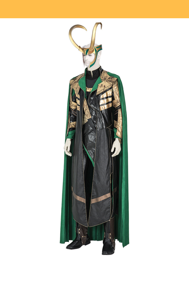 Cosrea Marvel Universe Loki PU Leather Cosplay Costume