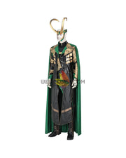 Cosrea Marvel Universe Loki PU Leather Cosplay Costume