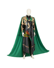 Cosrea Marvel Universe Loki PU Leather Cosplay Costume