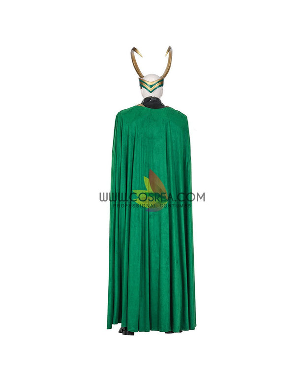 Cosrea Marvel Universe Loki PU Leather Cosplay Costume