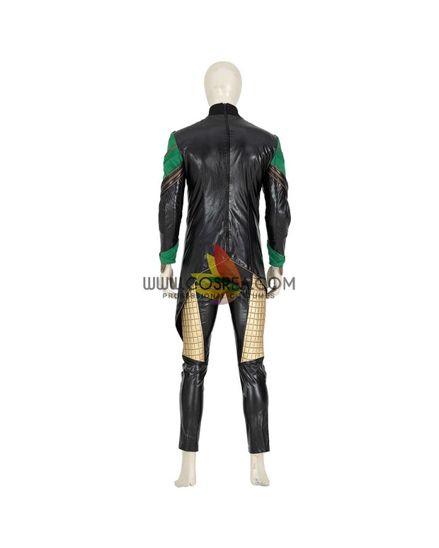 Cosrea Marvel Universe Loki PU Leather Cosplay Costume