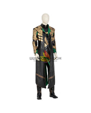 Cosrea Marvel Universe Loki PU Leather Cosplay Costume