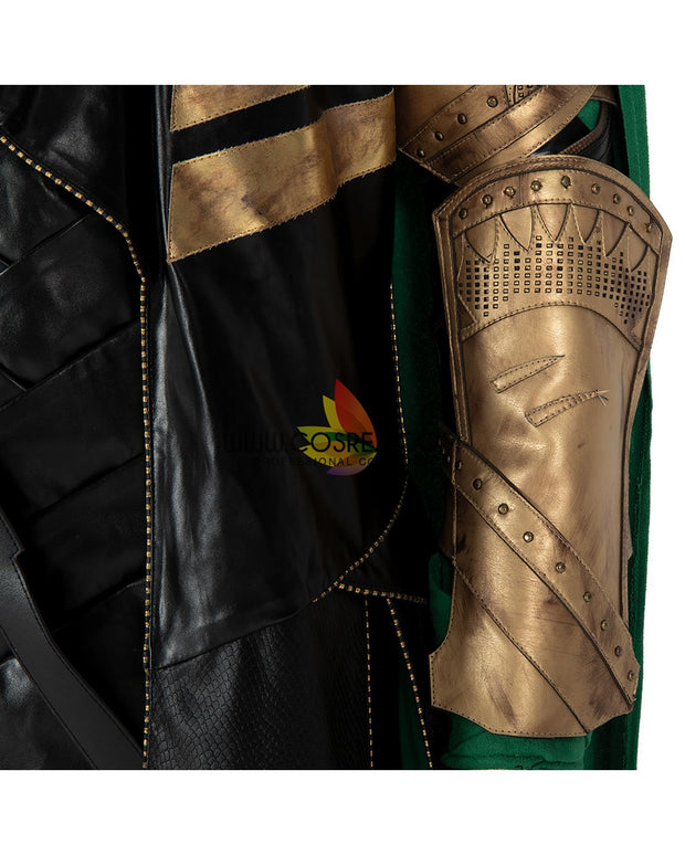 Cosrea Marvel Universe Loki PU Leather Cosplay Costume