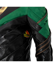 Cosrea Marvel Universe Loki PU Leather Cosplay Costume