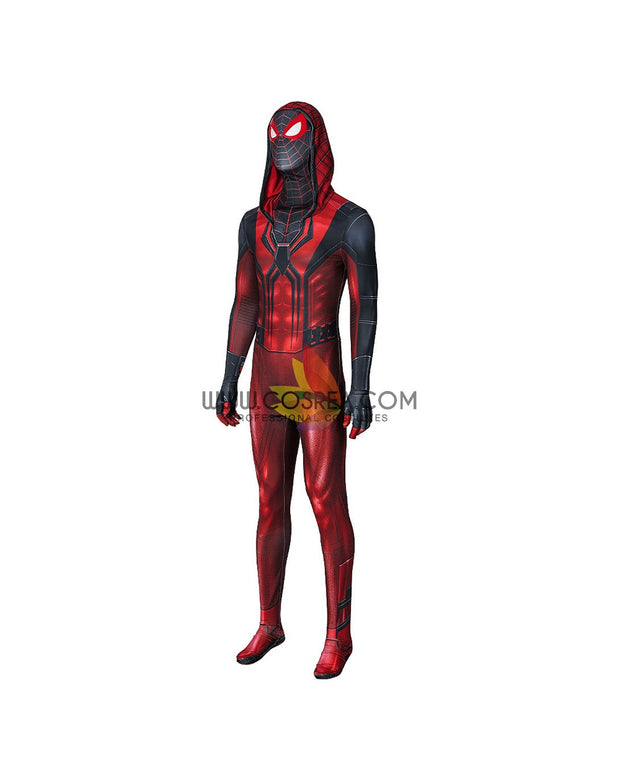 Cosrea Marvel Universe Miles Morales Crimson Cowl Digital Printed Cosplay Costume