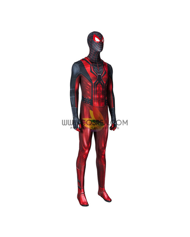 Cosrea Marvel Universe Miles Morales Crimson Cowl Digital Printed Cosplay Costume