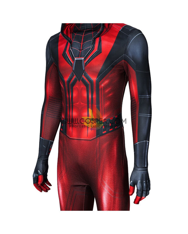 Cosrea Marvel Universe Miles Morales Crimson Cowl Digital Printed Cosplay Costume