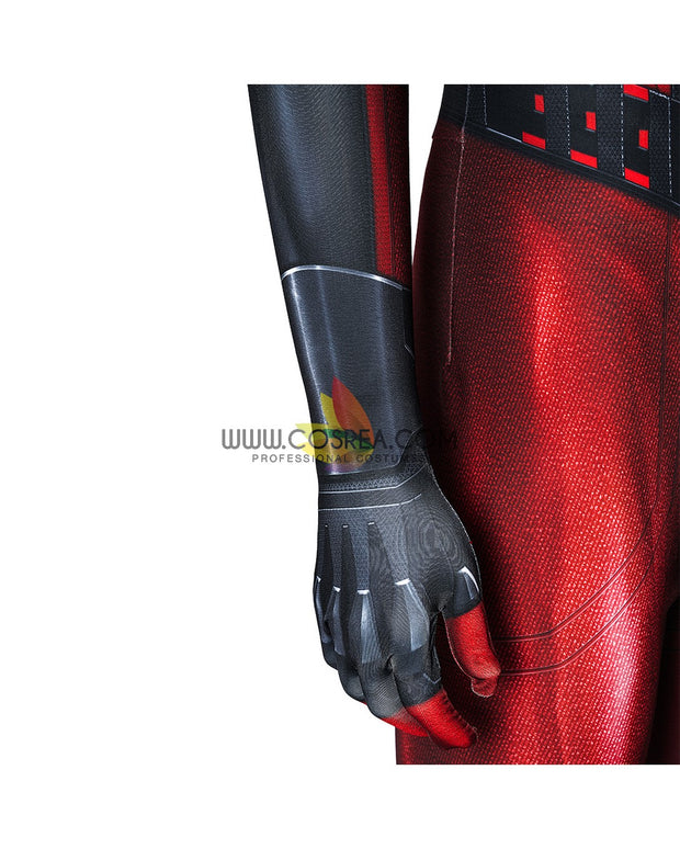 Cosrea Marvel Universe Miles Morales Crimson Cowl Digital Printed Cosplay Costume