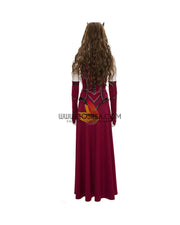 Cosrea Marvel Universe Scarlet Witch Textured Fabric Version Cosplay Costume