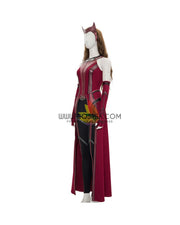 Cosrea Marvel Universe Scarlet Witch Textured Fabric Version Cosplay Costume