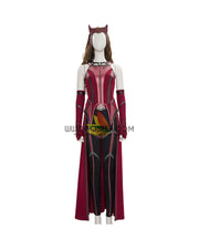 Cosrea Marvel Universe Scarlet Witch Textured Fabric Version Cosplay Costume