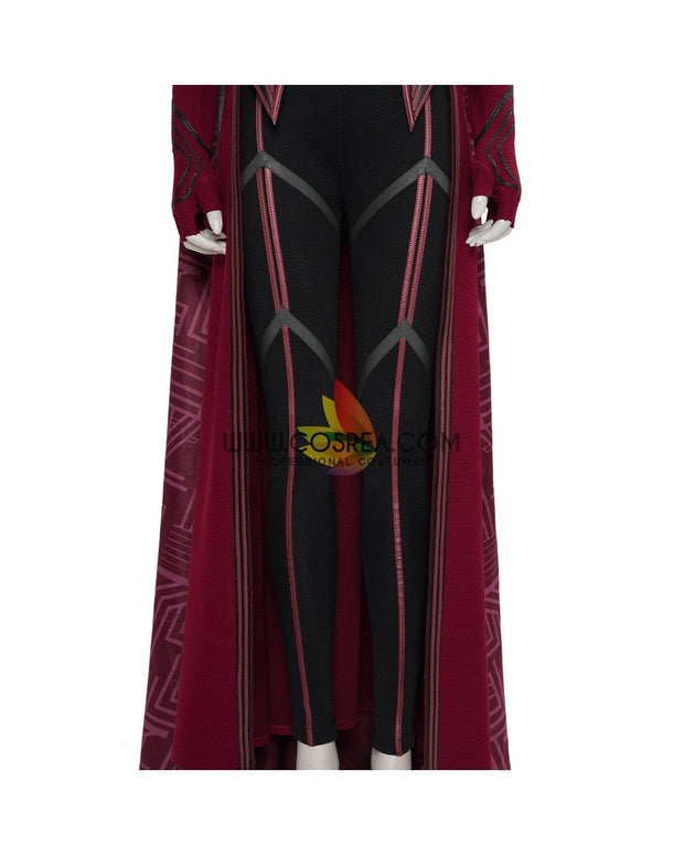 Cosrea Marvel Universe Scarlet Witch Textured Fabric Version Cosplay Costume