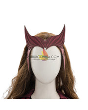 Cosrea Marvel Universe Scarlet Witch Textured Fabric Version Cosplay Costume