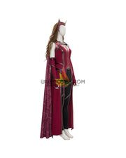 Cosrea Marvel Universe Scarlet Witch Textured Fabric Version Cosplay Costume