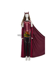 Cosrea Marvel Universe Scarlet Witch Textured Fabric Version Cosplay Costume