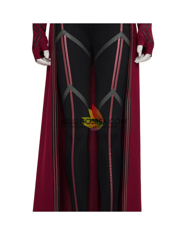 Cosrea Marvel Universe Scarlet Witch Textured Fabric Version Cosplay Costume