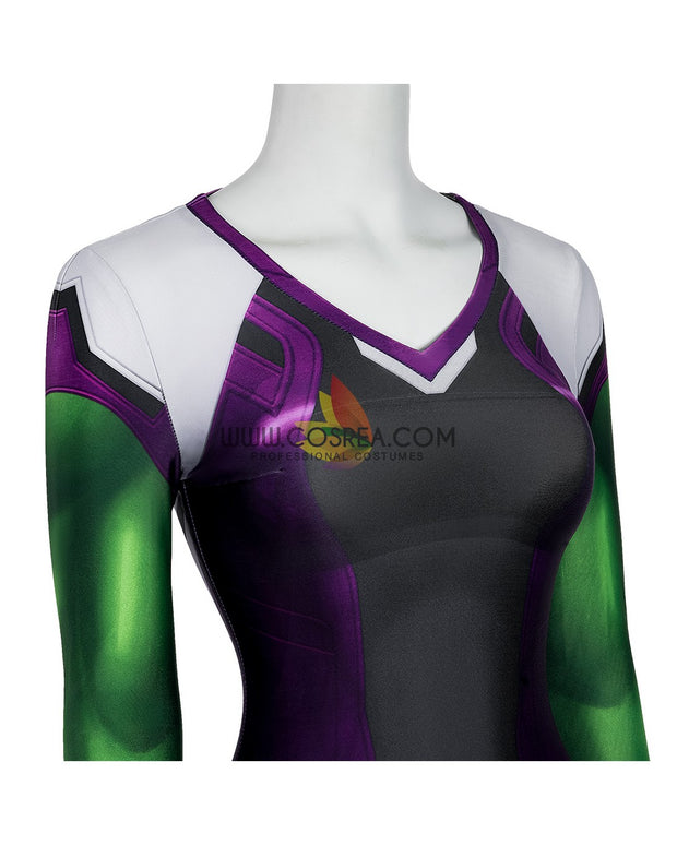 Cosrea Marvel Universe She-Hulk Digital Printed Cosplay Costume