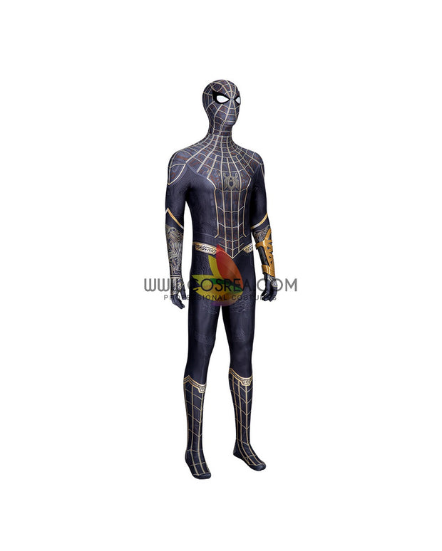 Cosrea Marvel Universe Spiderman No Way Home Black Version Digital Printed Cosplay Costume