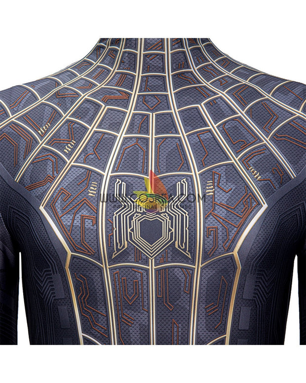 Cosrea Marvel Universe Spiderman No Way Home Black Version Digital Printed Cosplay Costume