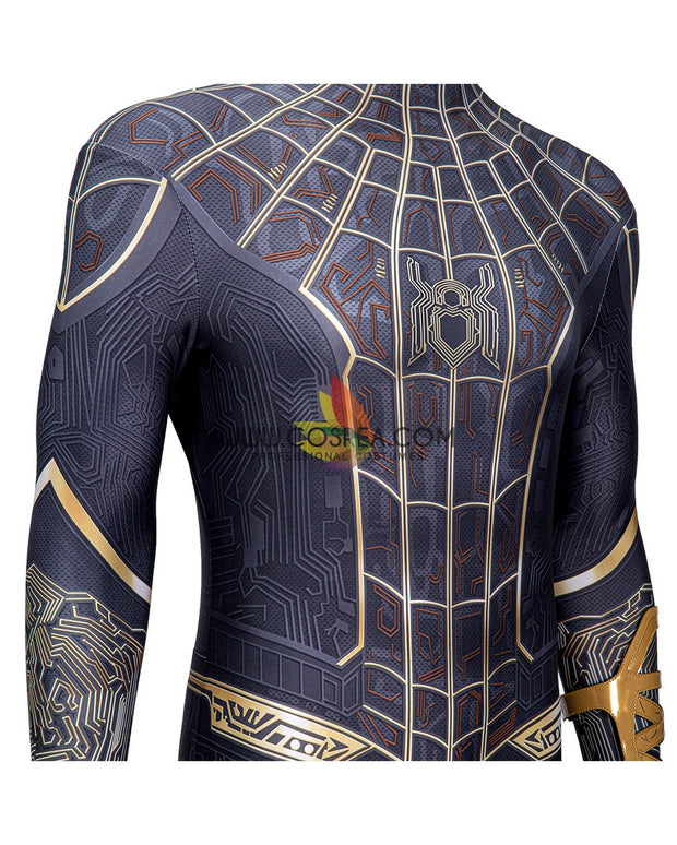 Cosrea Marvel Universe Spiderman No Way Home Black Version Digital Printed Cosplay Costume