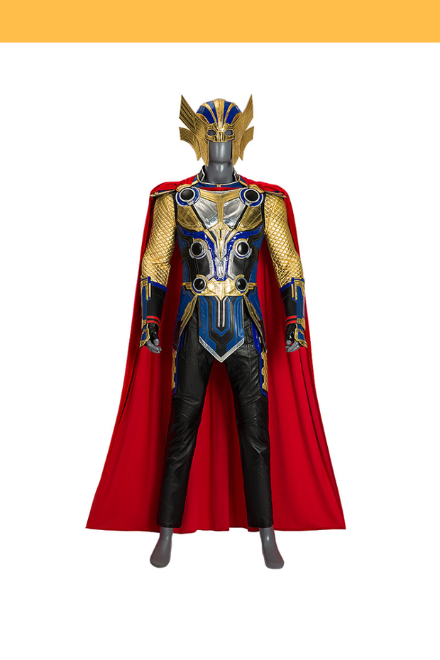 Cosrea Marvel Universe Thor Love and Thunder Long Sleeved PU Leather Cosplay Costume