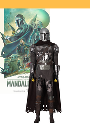 Cosrea TV Costumes Mandalorian Star Wars PU Leather Cosplay Costume