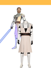 Cosrea TV Costumes Obi-Wan Kenobi Clone Wars PU Leather Cosplay Costume