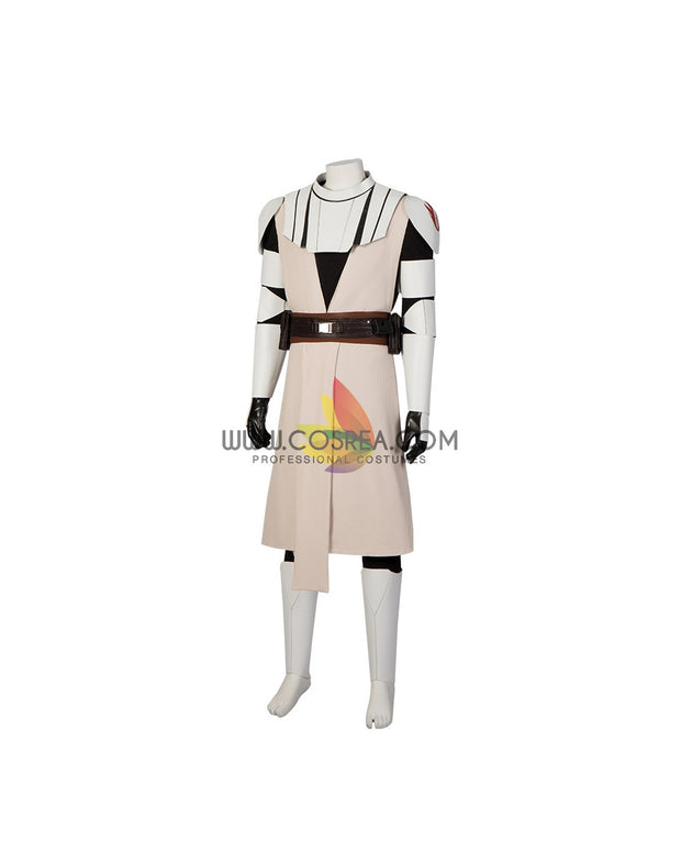 Cosrea TV Costumes Obi-Wan Kenobi Clone Wars PU Leather Cosplay Costume