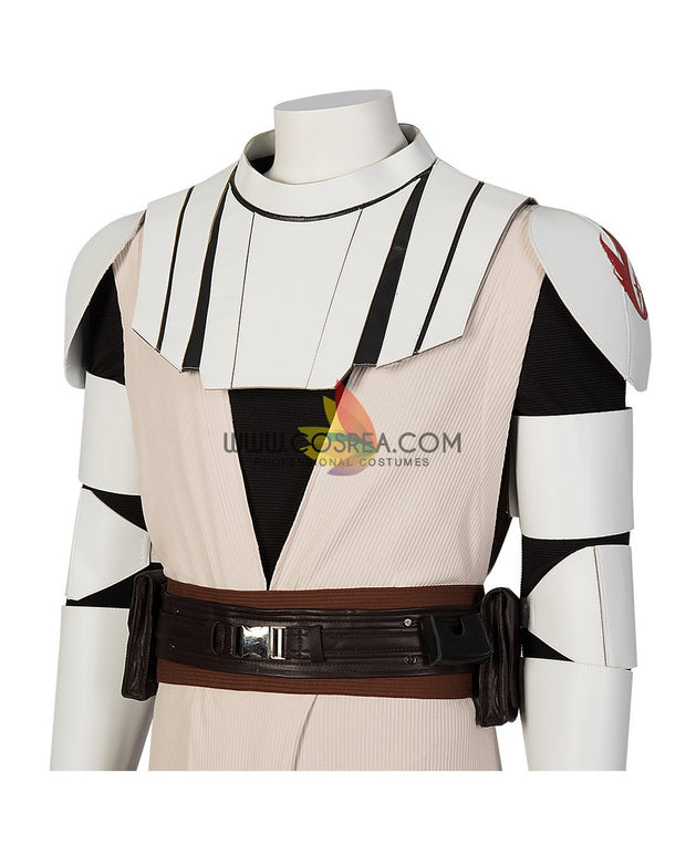 Cosrea TV Costumes Obi-Wan Kenobi Clone Wars PU Leather Cosplay Costume