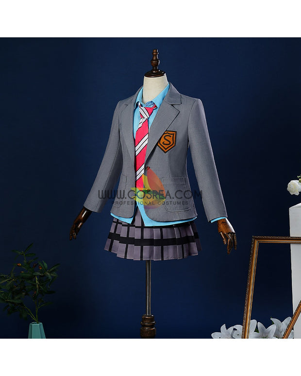 Cosrea U-Z Kaori Miyazono Your Lie in April Uniform Fabric Cosplay Costume