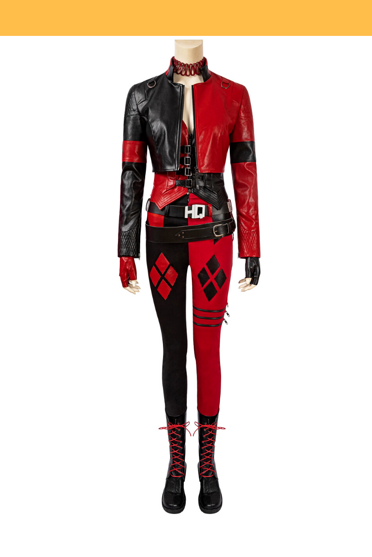 Harley Quinn Suicide Squad 2 PU Leather Cosplay Costume