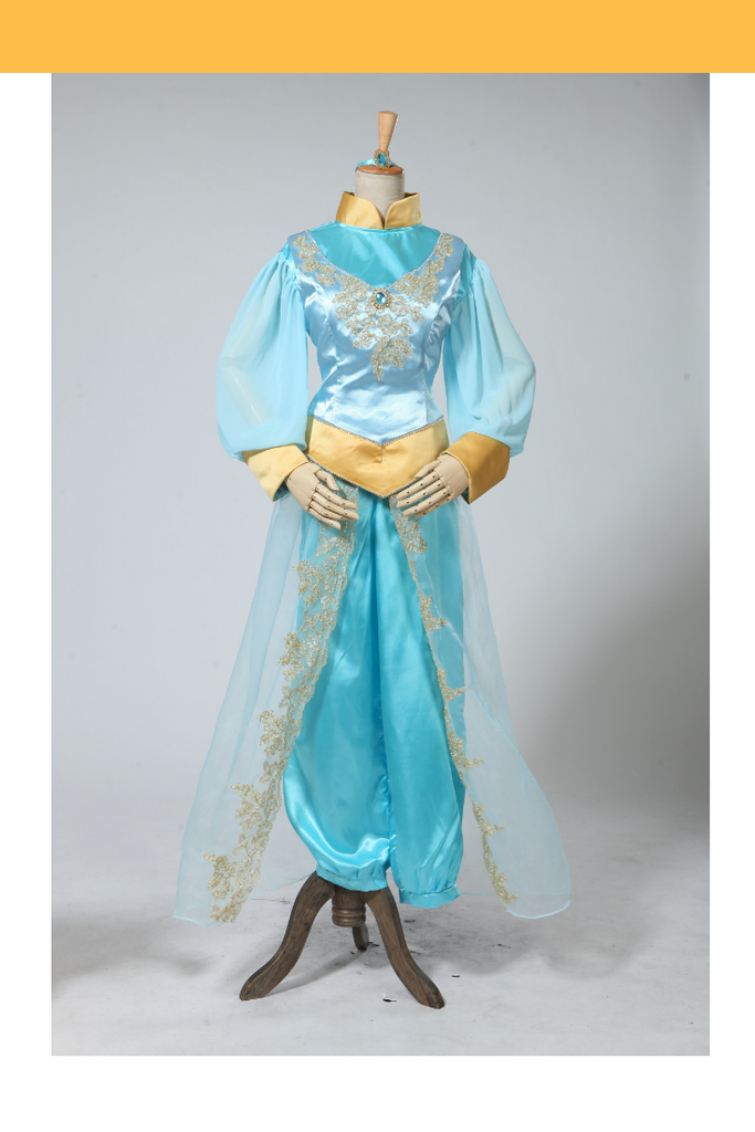 Princess Jasmine Aladdin Satin With Tassel Gems Cosplay Costume - Cosrea  Cosplay