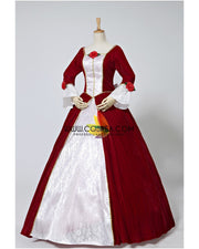 Princess Belle Velvet Holiday Beauty And Beast Cosplay Costume