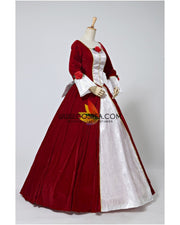 Princess Belle Velvet Holiday Beauty And Beast Cosplay Costume