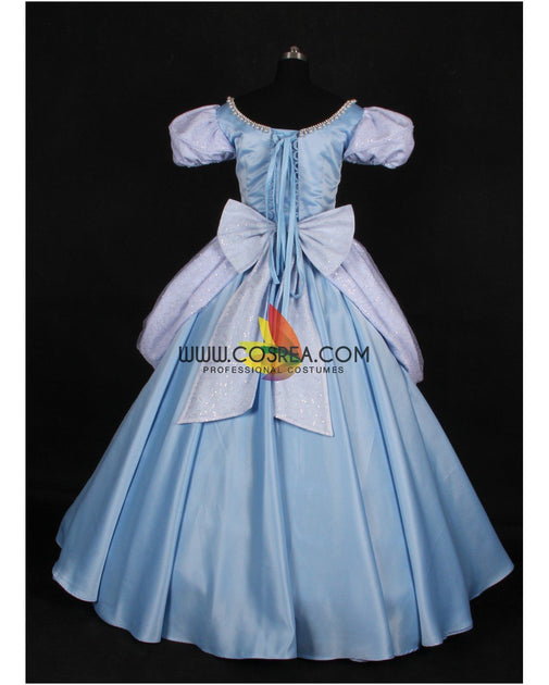 Princess Cinderella Classic Satin Cosplay Costume - Cosrea Cosplay