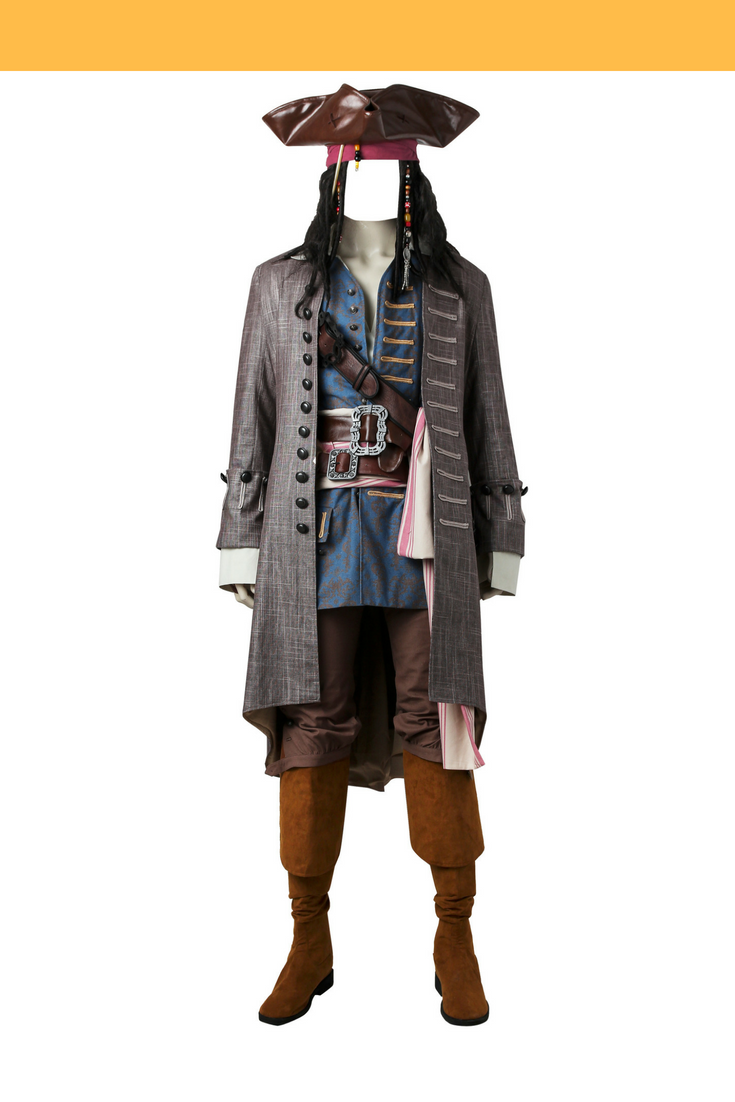  Exact Pirate Shirt Jack Sparrow Costume (M) White : Clothing,  Shoes & Jewelry