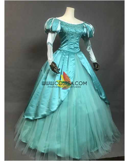 Princess Ariel Sapphire Teal Tulle Overlayer Little Mermaid Cosplay ...