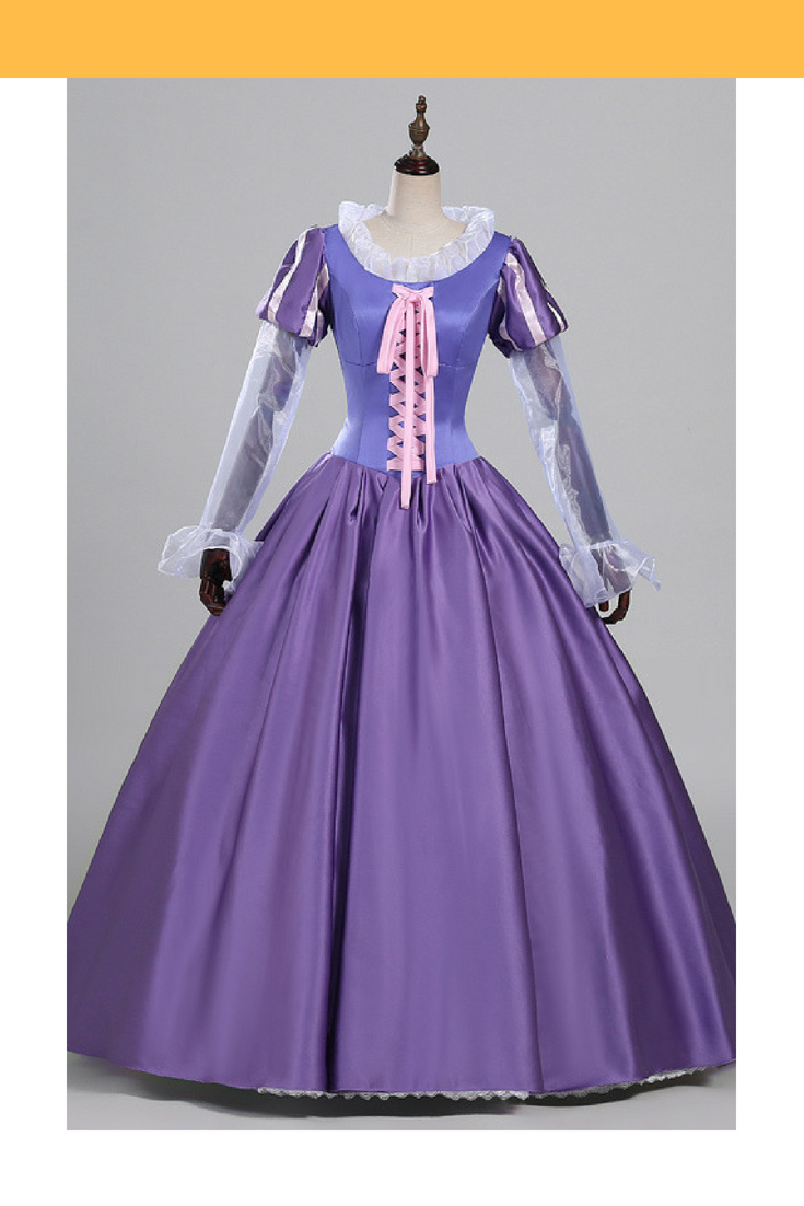 medieval purple princess dress