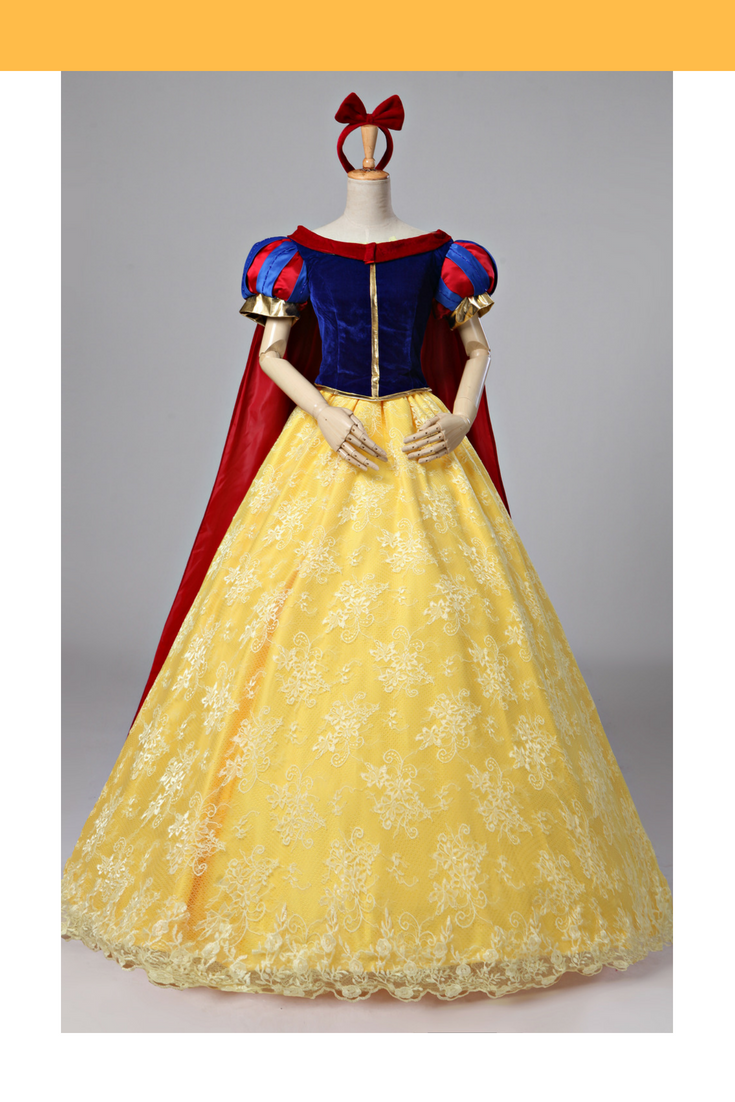 Princess Snow White Brocade Lace Cosplay Costume - Cosrea Cosplay