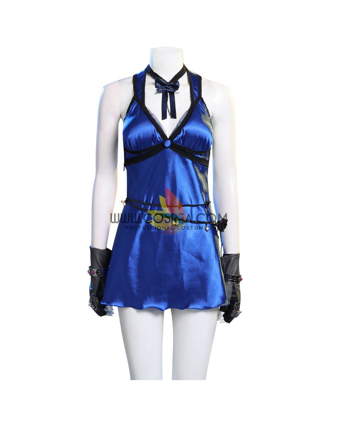 Final Fantasy VII Remake FF7 Remake Tifa HoneyBee Blue Dress Cosplay Costume  - Cosrea Cosplay