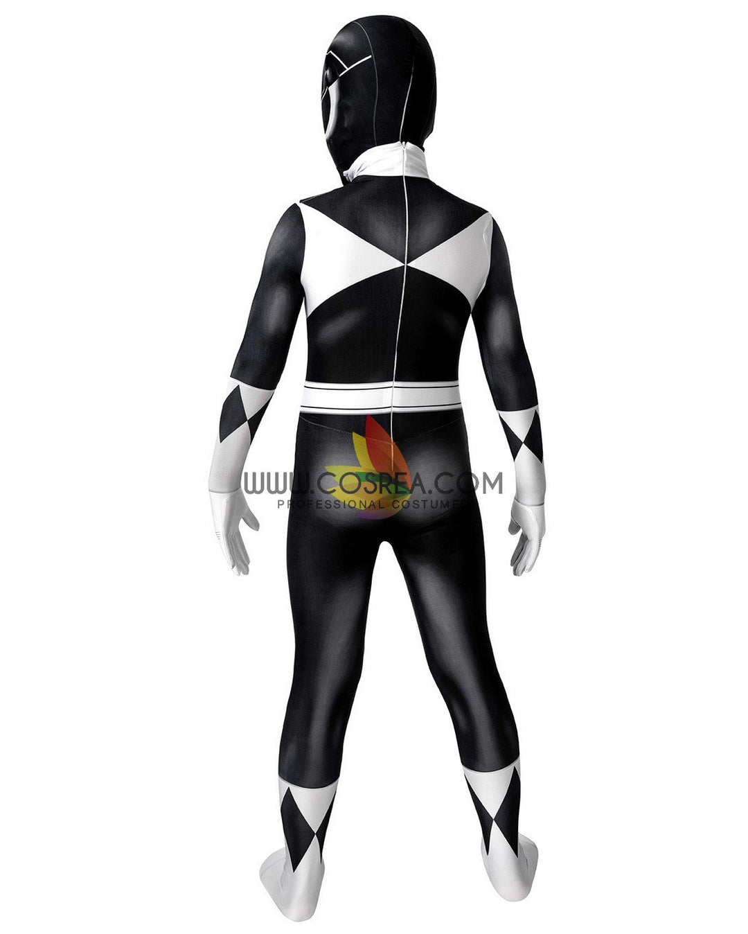 Mighty Morphin Power Rangers Black Ranger Kids Size Digital Printed Cosplay  Costume - Cosrea Cosplay