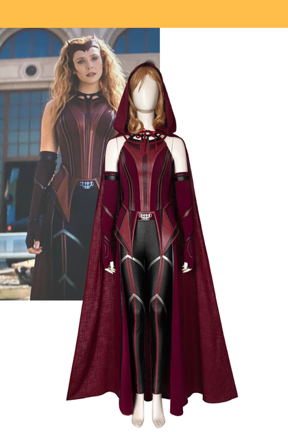 Scarlet Witch Finale Version Wanda And Vision TV Series Cosplay Costume ...