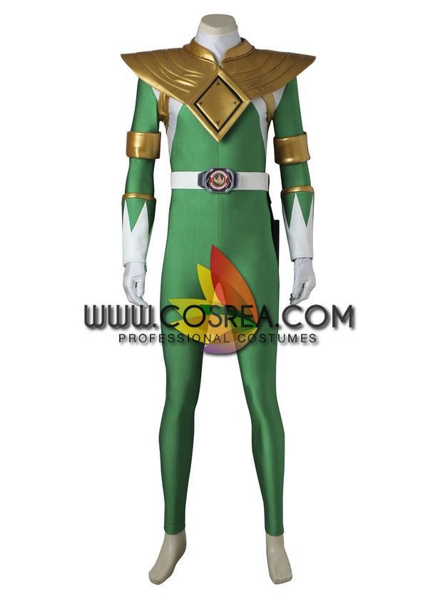 Cosrea P-T Power Rangers Kyoryu Sentai Green Ranger Cosplay Costume